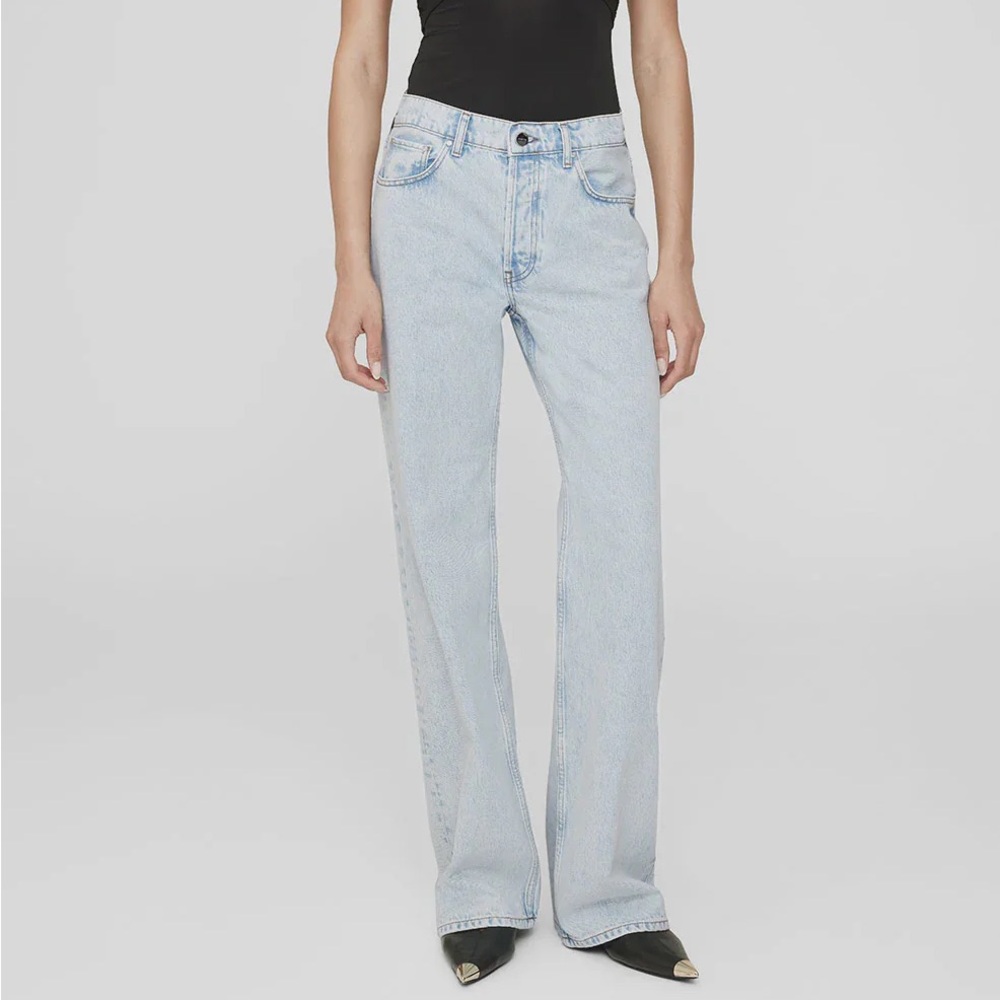 Anine Bing Light Blue High Rise Jeans